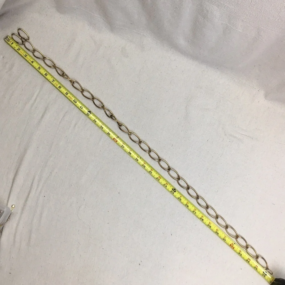 Vintage Gold tone metal chain belt